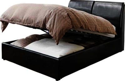 Hygena Vince Double Ottoman Bed Frame - Black.